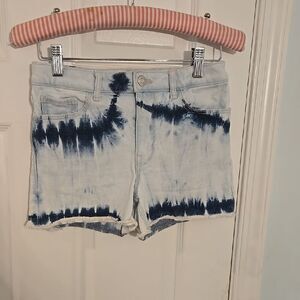 Blue Tie-Dye Women's Shorts